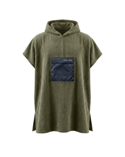 Poncho Waves Verde Escuro - 100% algodão, NOPerfection
