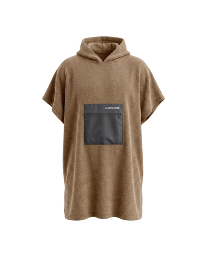 Poncho Waves Castanho Terra - 100% algodão, NOPerfection