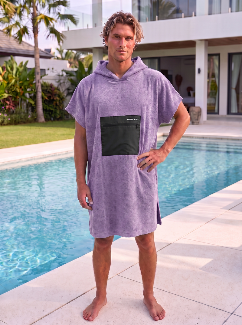 Poncho Waves Lilás - 100% algodão, NOPerfection